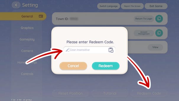 Heartopia Redemption Screen